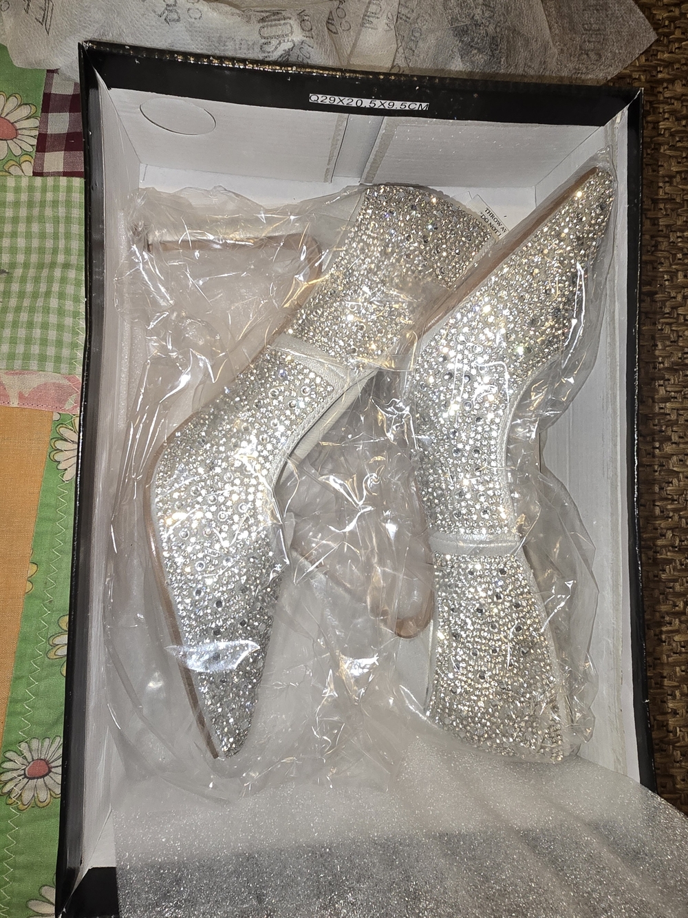 De Blossom Collection Silver Crystal Embellished Pointed Heels